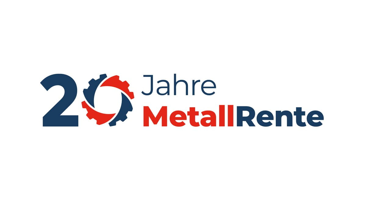 MetallRente: Deutschlands größtes Versorgungswerk sichert seit 20 Jahren Betriebliche Altersvorsorge und Berufsunfähigkeit ab.